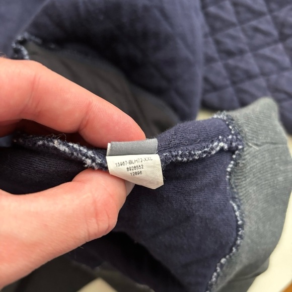 Bonobos Men’s Quilted Bomber Jacket Men’s Size XXL Slim Fit Navy Full Zip - Picture 8 of 9